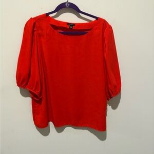 Ann Taylor Vibrant Orange Blouse